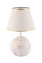 Opviq Lámpara de Mesa Balloon Blanco y Dorado
